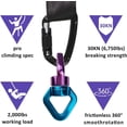 thumbnail image 2 of Micro Rotator, Aluminum Alloy Safest Rotational Device, Swivel With Smooth 360° Rotation For Swing, Aerial Dance, Yoga, Hanging Hammock, Rock Climbing, Emergency Gear, Compact, 2 of 5