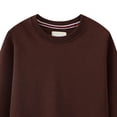 thumbnail image 3 of WUANDIXFA Chandails à Manches Longues pour Filles et Garçons, Enfants, Molleton Brossé Doux et Ample, Chandail Décontracté de Base à Col Rond pour Garçons Ou Filles, Café, 5 Ans, 3 of 3