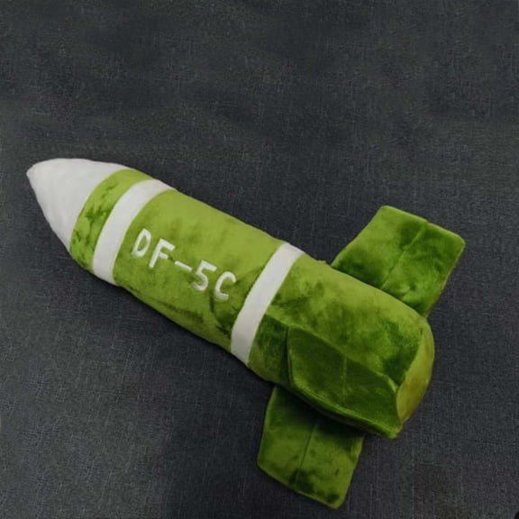 qILAKOG Creative Missile-Shaped Long Pillow, 19.7-inch Soft and Comfortable Plush Toy Pillow, a Gift for Fathers and Children