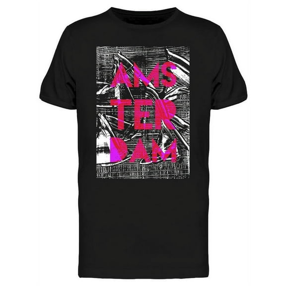 Amsterdam City Slogan T-Shirt Men -Image by Shutterstock, Male x-Large