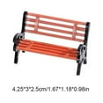 thumbnail image 4 of destyer Miniature Chair Mini Desk Space Saving Festival Accessories Entertainment Fine Workmanship Compact Size Doll Bench DIY Prop Large, 4 of 9