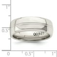 thumbnail image 4 of 925 Sterling Silver 7mm Polished Fancy Band Ring Size 12, 4 of 7