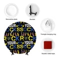 thumbnail image 4 of Kdxio Rock Your Socks Bone China Decorative Plate Ceramic Decorative Plate for Home Office Wall Stand Decorative Plates for Home Bedroom-7in, 4 of 6