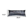 thumbnail image 5 of 35" Black Chicago Nighttime Skyline Lumbar Decorative Pillow, 5 of 6