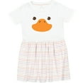 thumbnail image 3 of Inktastic Cute Baby Duck Face Girls Toddler Dress, 3 of 5