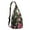 Rose-gold-1, variant on Boho Floral Sling Backpack – Vintage Botanical Watercolor Wildflower Crossbody Daypack with Romantic Garden & Artistic Bloom Pattern, Lightweight Travel Bag for Women & Nature Aesthetics