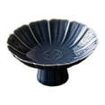 thumbnail image 3 of Ceramic Footed Bowl Countertop Decorative for Home Decor Room Blue, 3 of 8