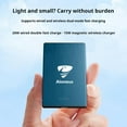 thumbnail image 4 of Aioneus Wireless Portable Charger 0.27 inch Ultra-Thin MagSafe Power Bank 5000mAh Magnetic Battery Pack for iPhone, Samsung, Blue, 4 of 10