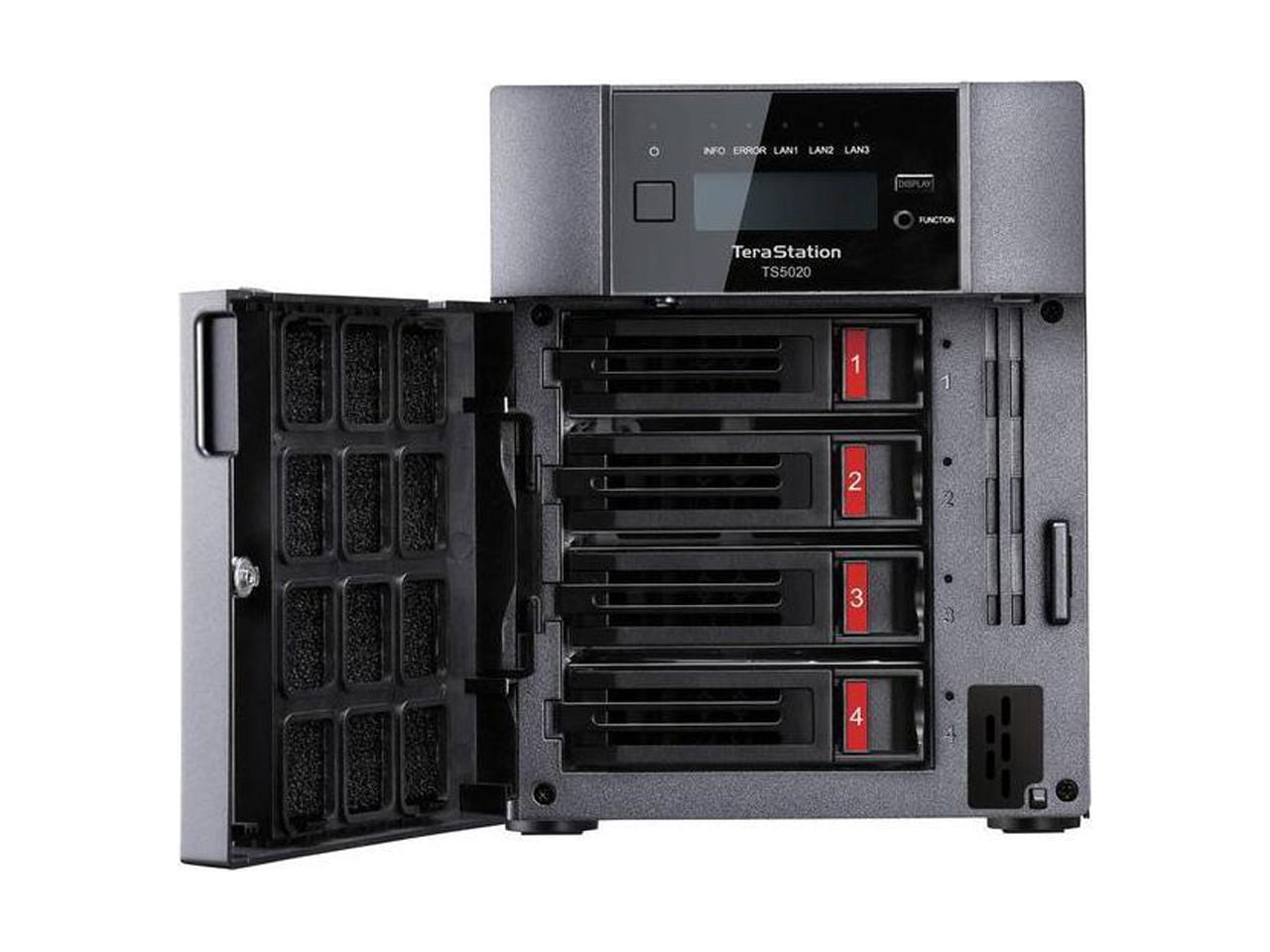BUFFALO TeraStation 5420DN 4-Bay Secure Business Desktop NAS 16TB (4x4TB) w/ Hard Drives Included - Alpine Quad-core (4 Core) 2 GHz - 4 x HDD Supported - 4 x HDD Installed - 16 TB Installed HDD Cap...