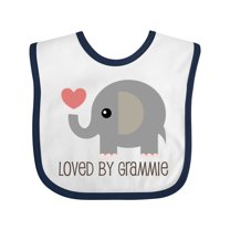 Inktastic Loved by Grammie Boys or Girls Baby Bib