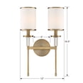 thumbnail image 3 of Crystorama Lighting - Two Light Wall Mount - Hatfield - Two Light Wall Mount in, 3 of 11