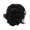 thumbnail image 2 of wigs human hair hair wigs Hairpiece Women's Wigs Female Curly Africa Wig Short 30cm Black Wigs Hair Wigs wig, Black, 2 of 4