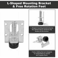 thumbnail image 5 of 4pcs Furniture Legs Adjustable Leveling Feet Steel Cabinet Feet Height Adjustable Feet Support Feet, 5 of 5