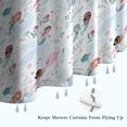 thumbnail image 6 of Mermaid Princess Sea Pattern Shower Curtain 36"x72" ,Bathroom Decorative Shower Curtains Set with 12 Hooks,Modern Waterproof Washable Shower Curtain, 6 of 6