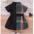 thumbnail image 4 of Vedolay Summer Dress Cute Kids Girls Short Sleeve Stripe Dress Summer Casual Loose Dresses Holiday Long Maxi Dress with Pockets,Green 12-18 Months, 4 of 5