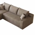 thumbnail image 5 of Lunale 95" L-Shaped Modular Sectional Sofa, No Assembly Required, Boneless Corduroy Cloud Couch for Living Room, Camel(Left Facing Chaise), 5 of 7