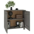 thumbnail image 4 of vidaXL Sideboard HAMAR Dark Gray 33.5"x13.8"x31.5" Solid Wood Pine, 4 of 30