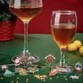 thumbnail image 5 of Christmas Wine Glass Markers Charms, 5 of 9
