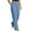 Light Blue, variant on ABSUYY Womens High Waisted Wide Leg Pants Light Blue Elastic Waist Relaxed Fit Trousers with Pockets,Size 2XL