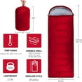 thumbnail image 3 of CHUANK Sleeping Bag  Lightweight Spring/Summer Weather Sleep Bags for Kids Adults Girls Women  Microfiber Filled 15-25 Degree for Backpacking/Hiking/Camping/Mountaineering with Compressio, 3 of 8