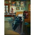 thumbnail image 2 of Karol Zyndram Maszkowski 12x14 Gold Ornate Wood Frame and Double Matted Museum Art Print Titled - Officers’ Quarters in Rokitnica (1916), 2 of 4