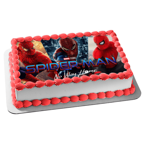 Spider-Man: No Way Home Edible Cake Topper Image Abpid54825 - Walmart.com