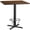 Walnut, variant on Flash Furniture 42'' Square Black Laminate Table Top with 33'' x 33'' Bar Height Table Base and Foot Ring