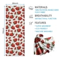 thumbnail image 2 of Red Strawberry Plants Fruit White Pattern Hot Yoga Mat Towel Non Slip for Hot Yoga - Quick-Drying Yoga Mat Cover with 4 Corner Pockets with Travel Bag - Hot Yoga Towel Non Slip 74"x26", 2 of 6