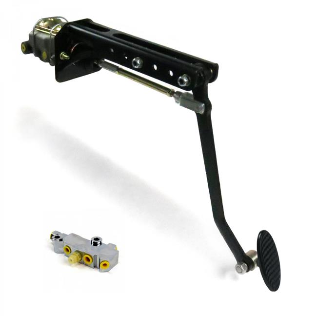 Universal Adjustable Firewall Manual Brake Pedal Kit Disc & Disc Small