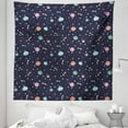 thumbnail image 1 of Space Tapestry, Alien Planets with Shooting Stars and Polka Dots Galaxy Heavenly Bodies Asteroid, Fabric Wall Hanging Decor for Bedroom Living Room Dorm, 5 Sizes, Multicolor, by Ambesonne, 1 of 1