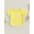 thumbnail image 2 of Bagilaanoe Toddler Boy Girls T-Shirt Casual Loose Short Sleeve Tees 6M 12M 18M 24M 3T Kids Summer Clothes, 2 of 9