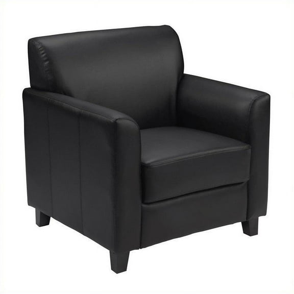 HERCULES Diplomat Series Black LeatherSoft Chair