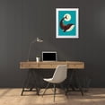 thumbnail image 3 of Fleck, Jay 11x14 White Modern Wood Framed Museum Art Print Titled - The Giraffe and The Whale, 3 of 4