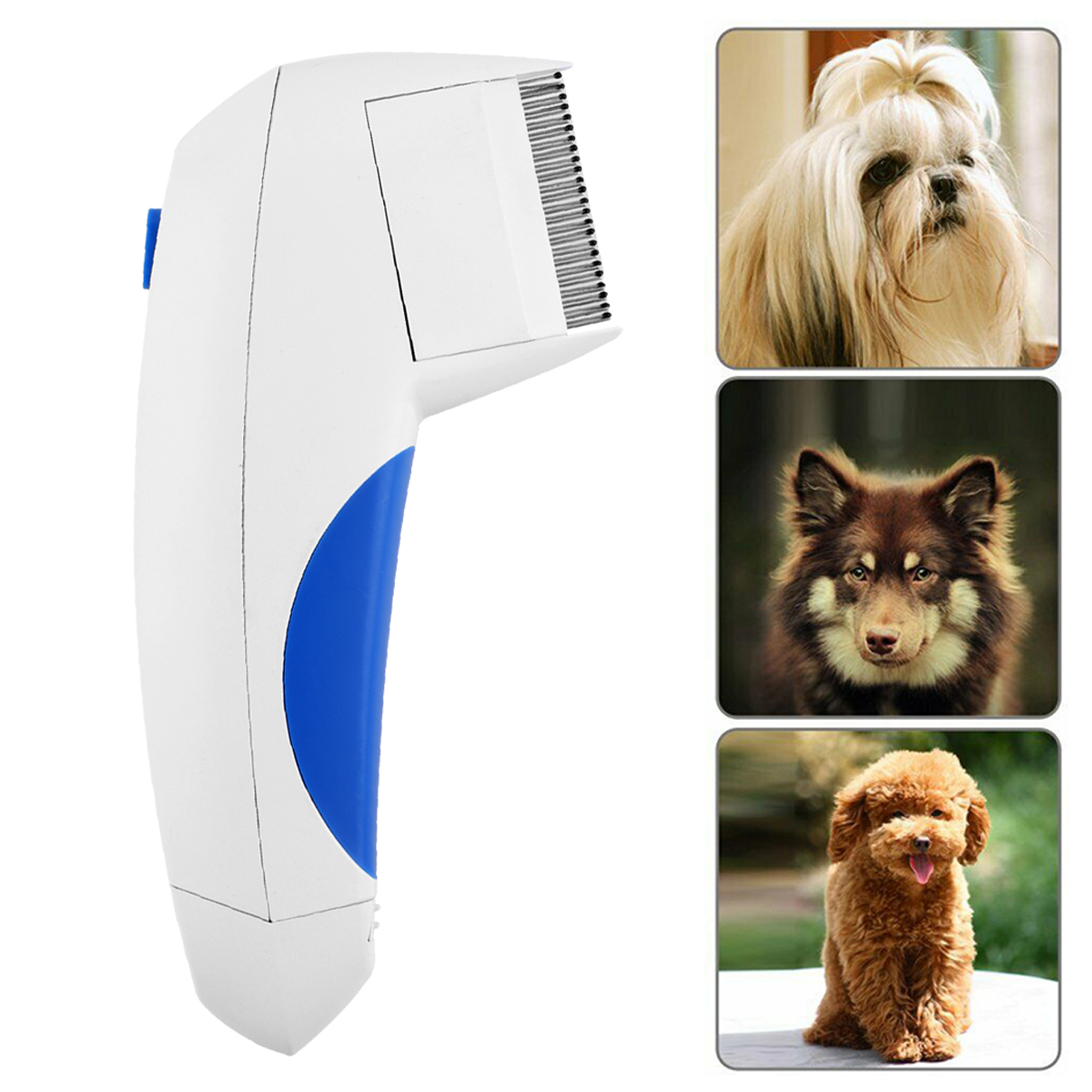 Portable Electric Flea Comb For Dogs & Cats – Flea Lice Remover Cleaning Brush