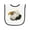 White and Black, variant on Inktastic Bald Eagle Baby Terry Cloth Bib