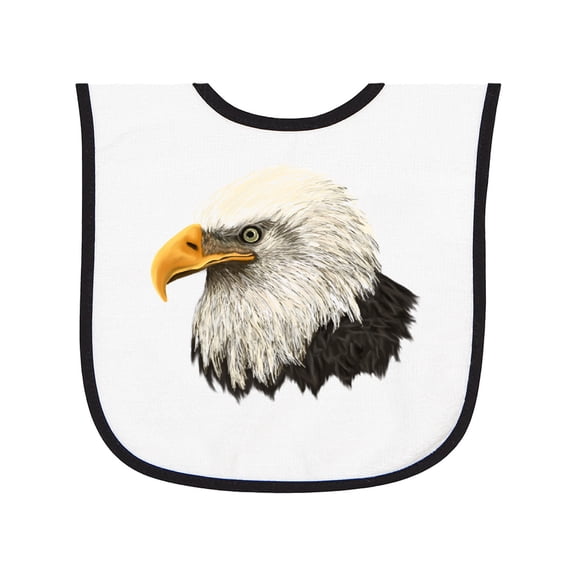 Inktastic Bald Eagle Baby Terry Cloth Bib