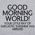 thumbnail image 3 of CafePress - Good Morning World Long Sleeve T Shirt - Womens Baseball Tee, 3 of 4