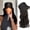 Black, variant on Short Corn Perm Hair Wigs for Women - Natural Look One-Piece Hairstyle for Effortless Style