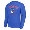 thumbnail image 2 of Men's Starter  Blue New York Rangers Team Logo Fleece Pullover Sweatshirt, 2 of 3