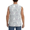 thumbnail image 4 of Daiia Fun Rabbit Printed Men's Tank Tops,Casual Soft Sleeveless Gym Muscle Shirts Bodybuilding Tee-Small, 4 of 8