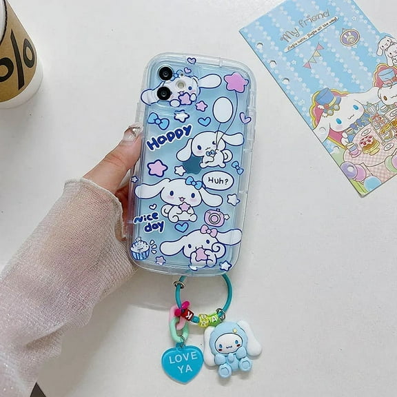 3D Kuromi Sanrio kitty Melody Cinnamoroll Cartoon Cover Phone Case For iPhone 15 11 13 12 Mini 14 Pro Max Xs Xr X 7 8 Plus 6s