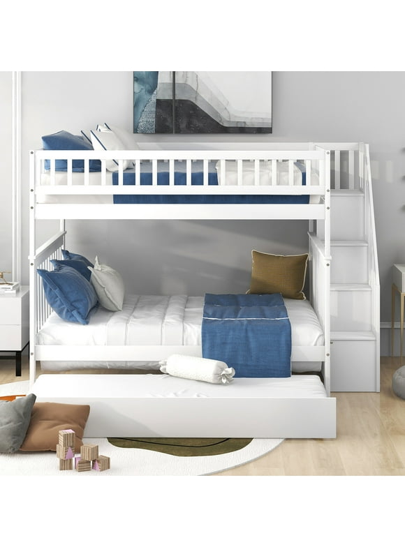 Full Over Full Bunk Beds in Bunk Beds