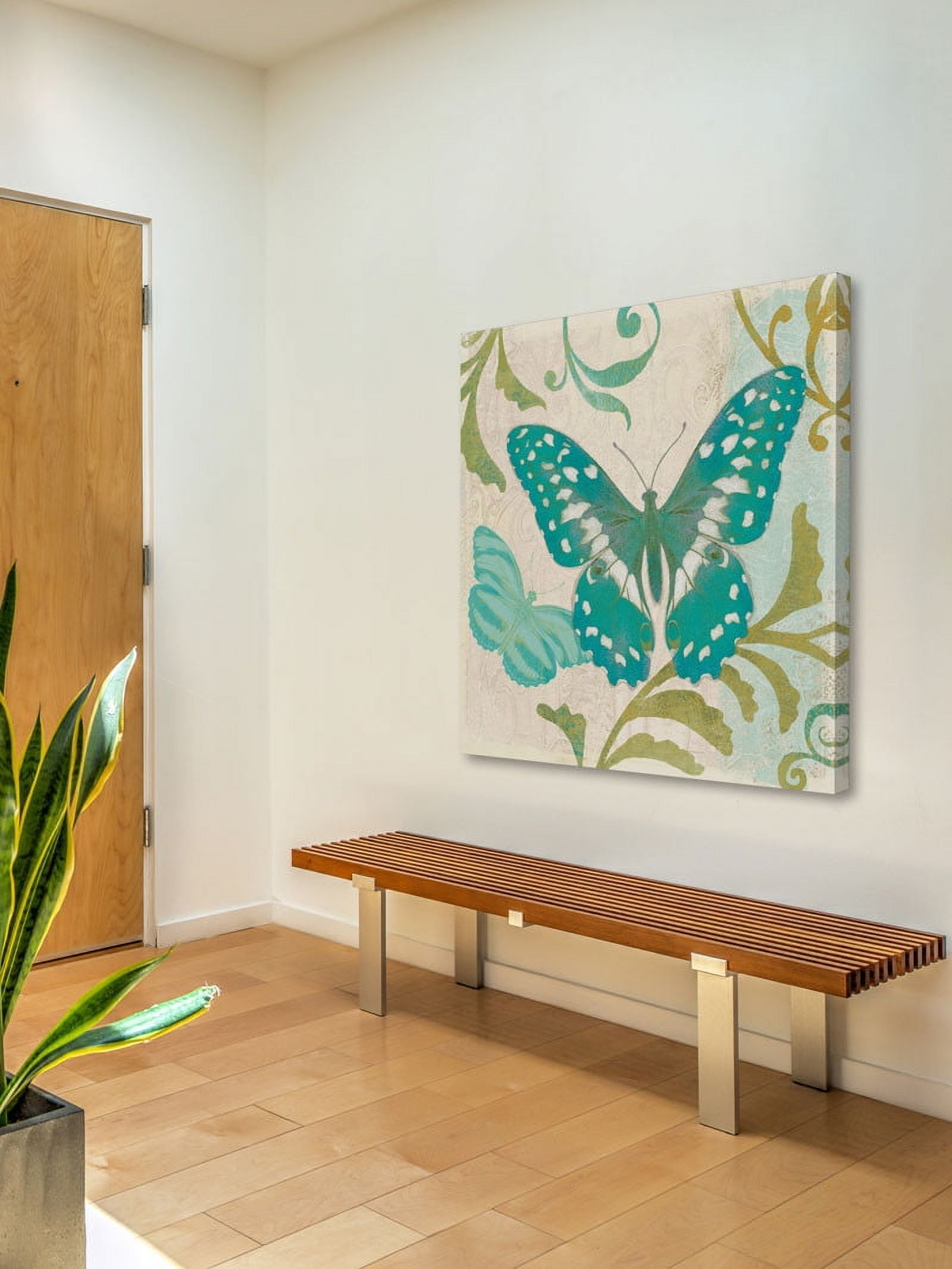 Marmont Hill "Teal Butterfly" Painting Print on Canvas