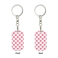 thumbnail image 2 of Goofa Pig Noses Printed Rectangular Metal Keychain Bag Charm Floral Charm for Purse Keys Metal Keyring Gift for Women Accessories, 2 of 7