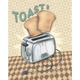 thumbnail image 2 of Audrey, Charlene 15x18 Gold Ornate Wood Framed with Double Matting Museum Art Print Titled - Nifty Fifties - Toast, 2 of 4