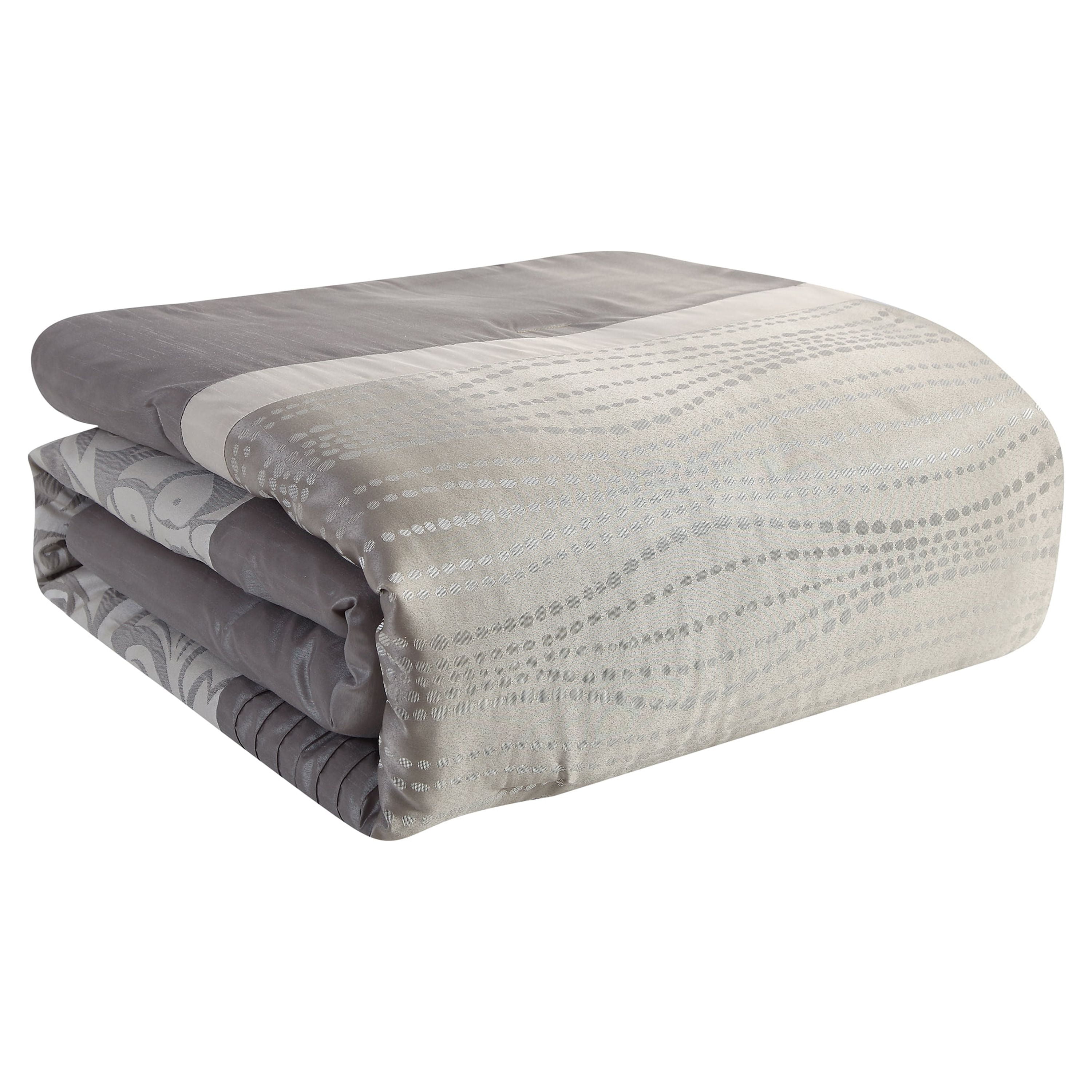 VCNY Home Arcadia 8-Piece Taupe Floral Comforter Set, Queen, Adult, Unisex