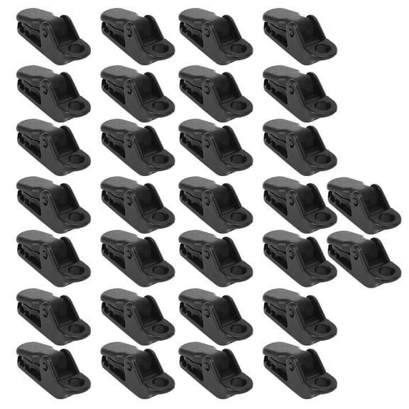 Tebru Simple Operation Reinforced Tent Windproof Tent Clip, ABS Material Stable Structure 1.2x0.6x0.4in Canopy Clamp, For Outdoor Tents Firmly Fix The Tent