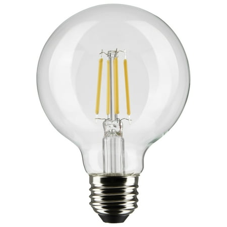 

Satco Lighting S21226 4.5 Watt Vintage Edison Dimmable G25 Medium (E26) Led Bulb - Clear