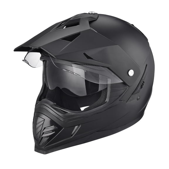 AHR Dual Sport Full Face Motorcycle Helmet Motocross Offroad Bike w/ Sun Visor