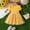 Yellow, variant on Easter Dresses Flower Prints Princess Dress Dance Dresses for Girls Teens Summer Outfits Beach Sundress (Yellow,3-4 Years)